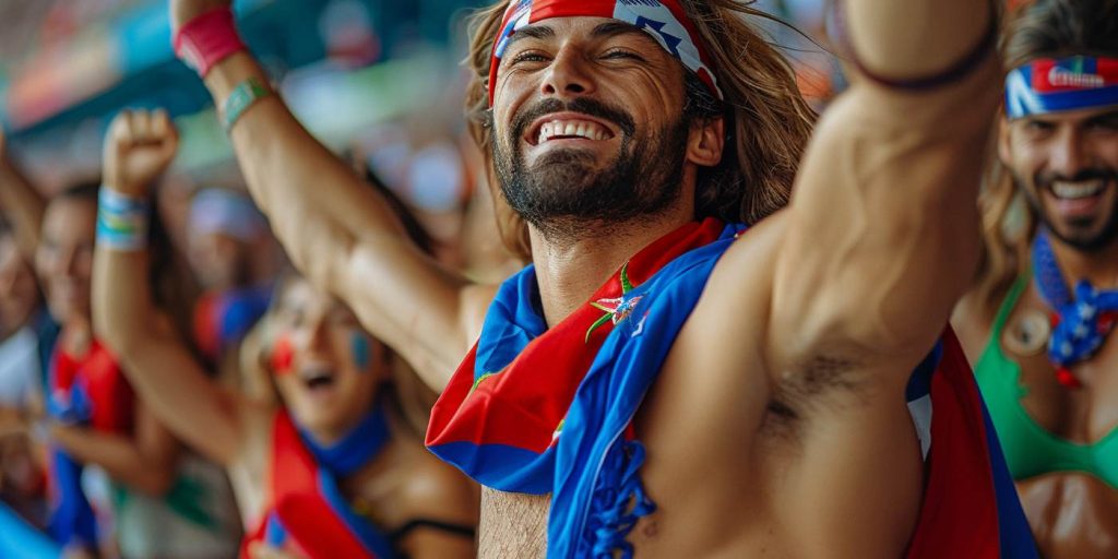 torcedor do tricolor baiano animado com os Palpites de Bahia x Internacional